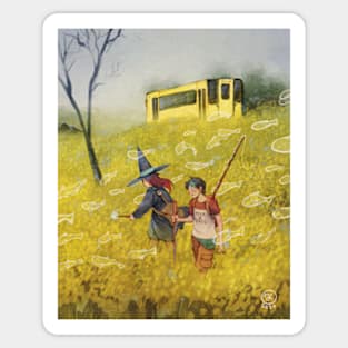 Yellow fields Sticker